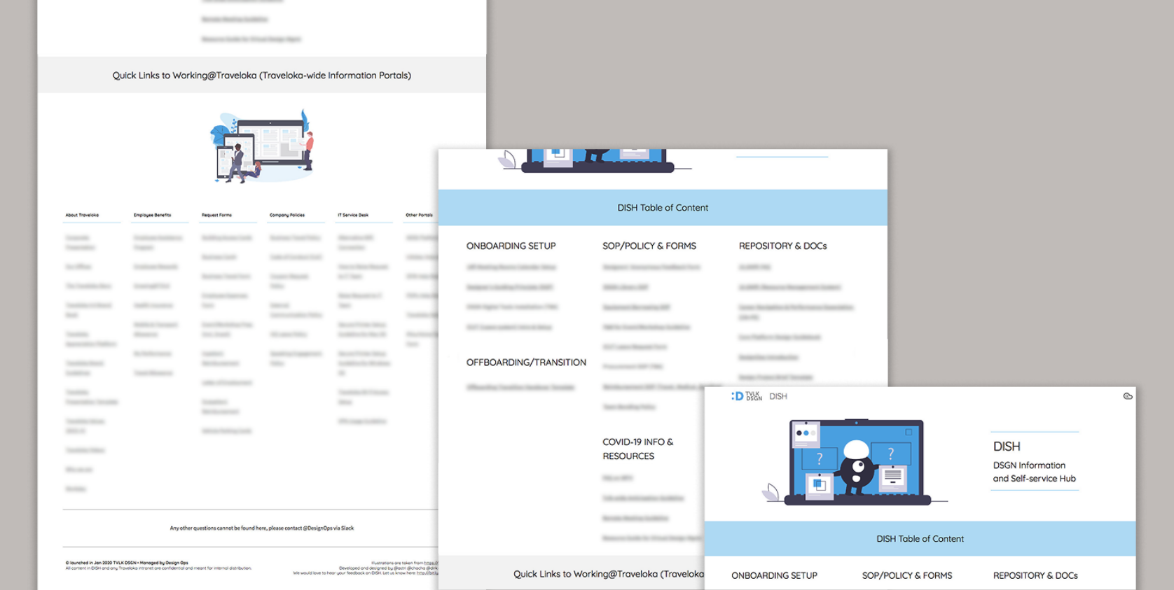 Preview of the DISH information hub